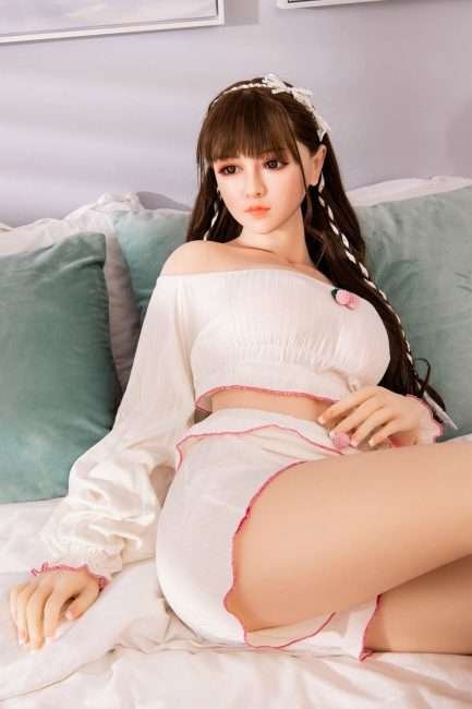 Asian Sex Doll Curvy Plump Silicone Head Sex Doll