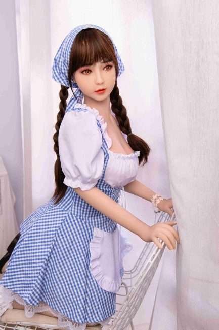 Young Sex Doll Maid Costume Silicone Head Sex Doll - Image 2