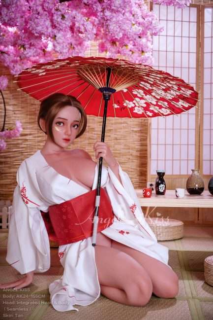 Petite Sex Doll Seamless-Integrated Silicone Head&Body from AngelKiss
