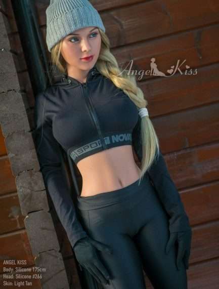 BBW Sex Doll Euro Well-Rounded Silicone Sex Doll from AngelKiss AK1-175