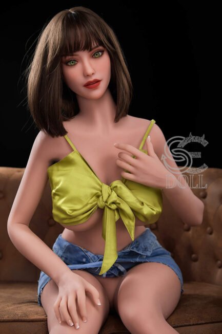 Curvy Sex Doll Brown Hair Tanned TPE from SE Dolls -Erin 157