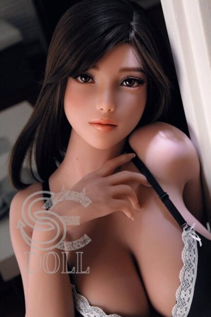 Skinny Sex Doll Brown Hair Tanned TPE from SE Dolls -Elma 161