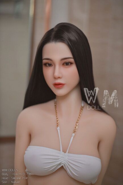 Asian Japanese Sex Doll Medium Breast Silicone Head & TPE Body from WM Sex Dolls -Camille 164