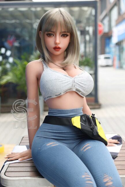 Medium Breast Sex Doll Blonde Hair Blonde Tanned TPE from SE Dolls -Melody 161