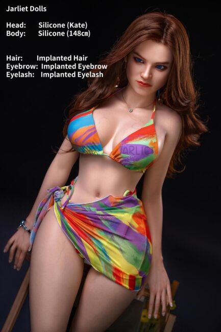 Curvy Sex Doll Brown Hair Silicone from Jarliet Dolls -Kate 148