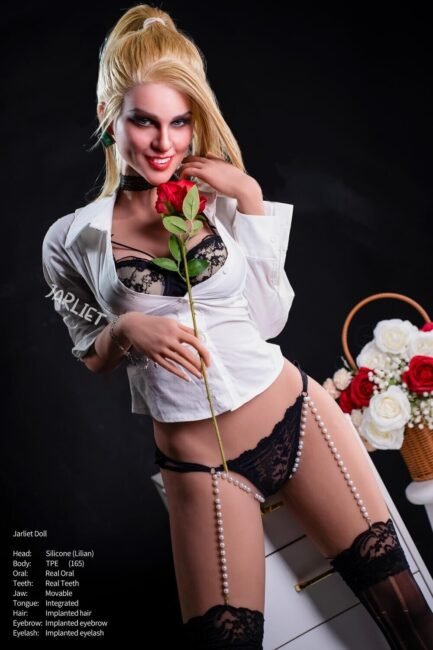 MILF Sex Doll Blonde Hair Blonde Tanned Silicone Head & TPE Body from Jarliet Dolls -Lilian 165 - Image 4