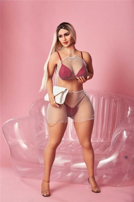 Blonde Sex Doll Blonde Hair Blonde Tanned TPE from Irontech Dolls -Mamie 156