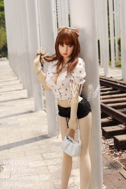 Asian Japanese Sex Doll Medium Breast Silicone Head & TPE Body from WM Sex Dolls -Nolwenn 158 - Image 3