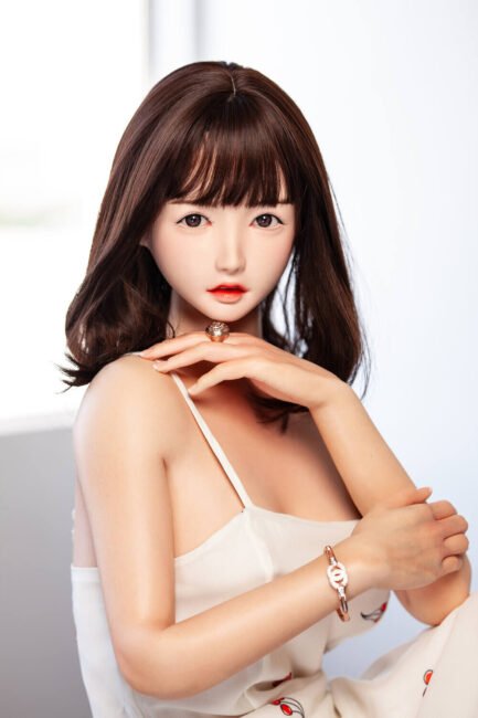 Asian Japanese Sex Doll Skinny Silicone Head & TPE Body Silicone from XY Dolls -Hedy 158