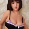 Asian Japanese Sex Doll Medium Breast Silicone Head & TPE Body from Jiusheng Dolls -Lily 150