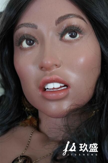 Asian Latina Sex Doll Skinny Silicone Head & TPE Body from Jiusheng Dolls -Gabriela 162 - Image 4