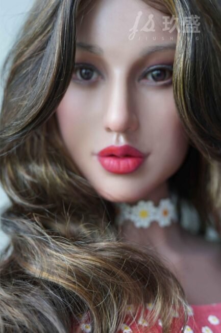 Latina Sex Doll Medium Breast Silicone Head & TPE Body from Jiusheng Dolls -Gina 162 - Image 3