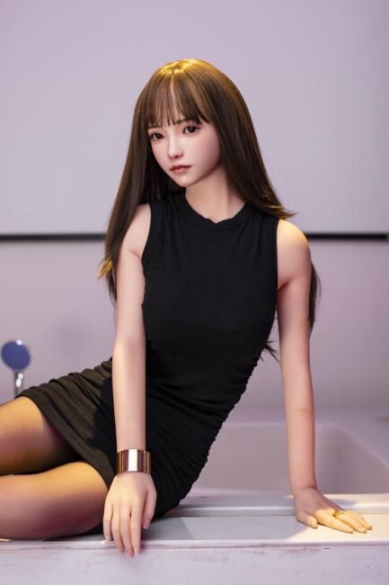 Asian Japanese Sex Doll Curvy Silicone Head & TPE Body Silicone from SHEDOLL -Rose 158