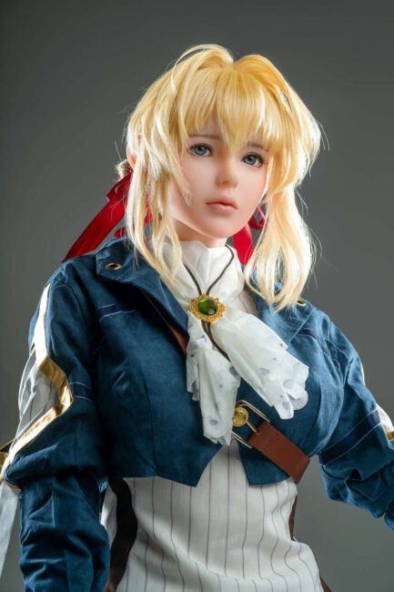 Anime Cosplay Sex Doll Skinny Silicone from GameLady Dolls -Violet 156