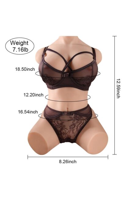 32cm/1ft1 7.2LB TPE Mini Sex Doll Torso – Vera [In Stock | US Only] - Image 2
