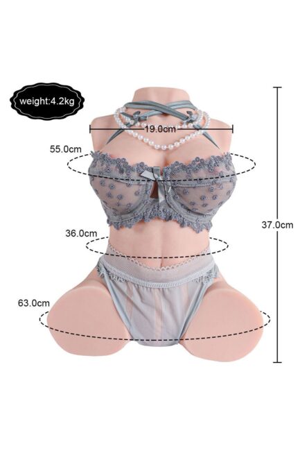 37cm/1ft3 9.3LB TPE Mini Sex Doll Torso – Luolan [In Stock | US Only] - Image 2