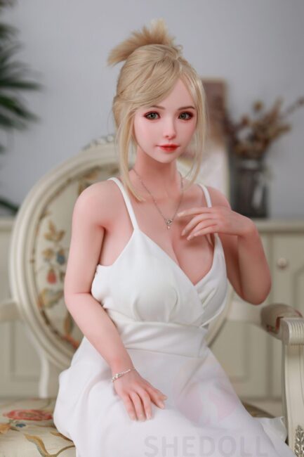 Asian Japanese Sex Doll Curvy Silicone Head & TPE Body Silicone from SHEDOLL -Jenny 148