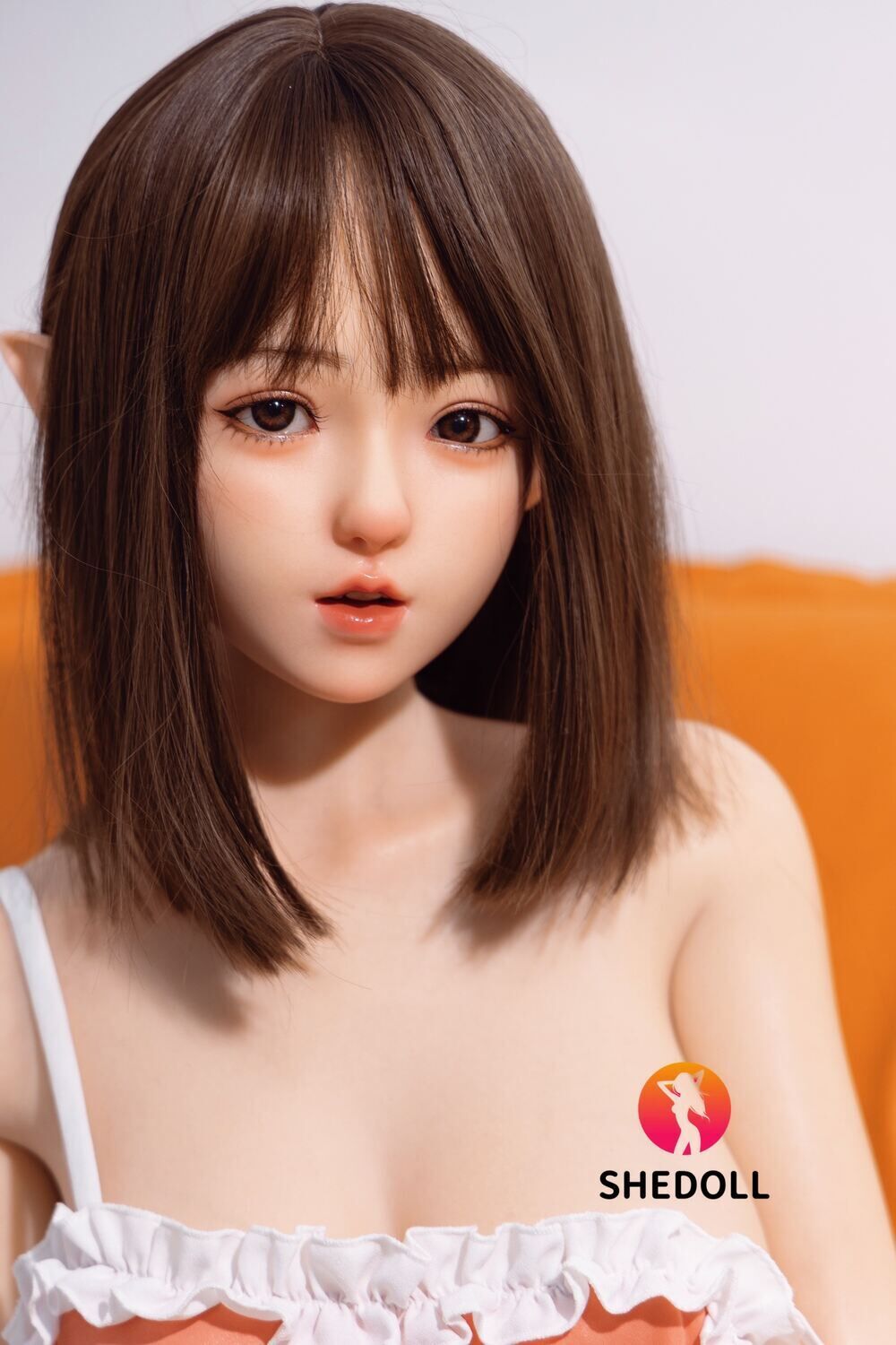 Asian Elf Japanese Sex Doll Skinny Silicone Head & TPE Body Silicone from SHEDOLL -Erin 148 - Image 2