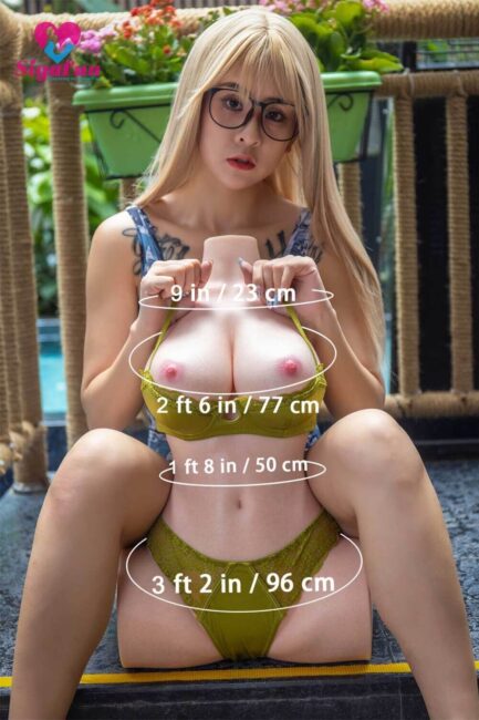 54cm/1ft9 E-cup Silicone Life-size Sex Doll Torso - Image 2