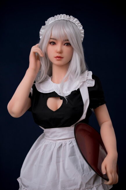 Cosplay Japanese Sex Doll Medium Breast Silicone Head & TPE Body Silicone from XY Dolls -Maid 148