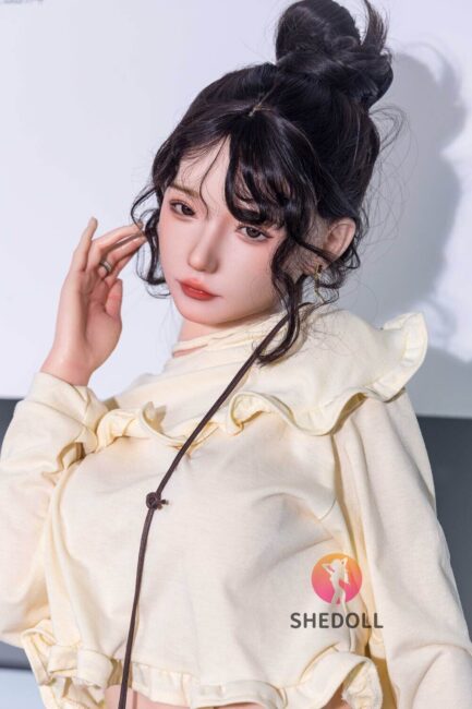 Asian Japanese Sex Doll Curvy Silicone Head & TPE Body Silicone from SHEDOLL -Ah 158 - Image 3