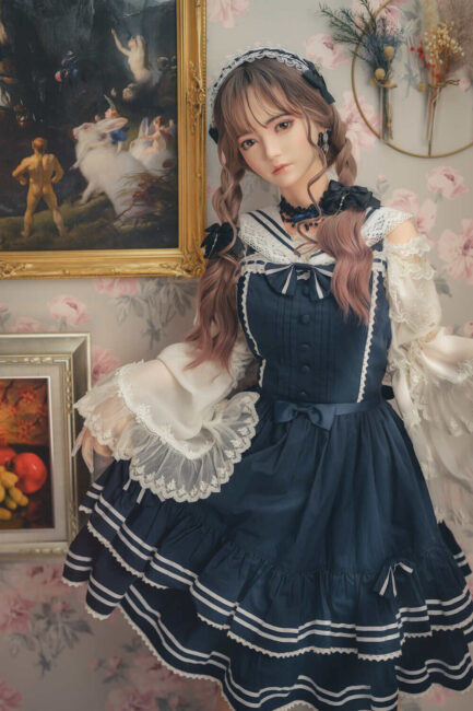 Asian Japanese Sex Doll Skinny Silicone Head & TPE Body Silicone from FUDOLL -Ziyun 150
