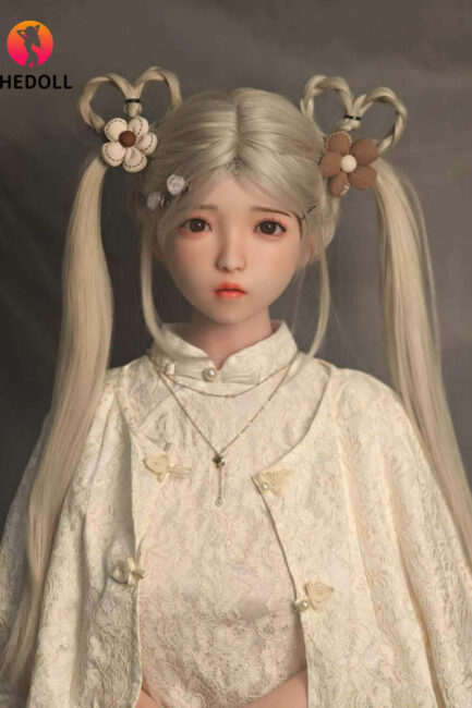 Asian Sex Doll Skinny Silicone Head & TPE Body Silicone from SHEDOLL -Luo 148 - Image 3