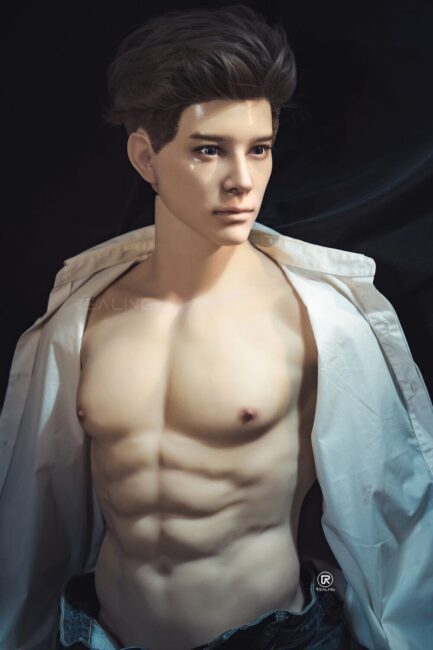 82cm/2ft8 Male Torso Silicone Head Sex Doll – Ronin