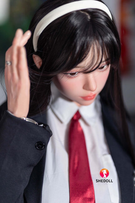 Asian Cosplay Japanese Sex Doll Curvy Silicone Head & TPE Body from SHEDOLL -Gu 165 - Image 2