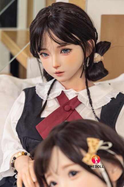 Asian Japanese Sex Doll Curvy Silicone Head & TPE Body Silicone from SHEDOLL -Nancy 148 - Image 2