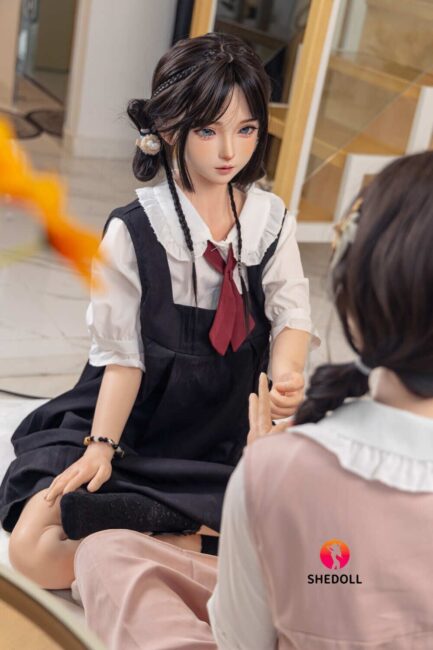 Asian Japanese Sex Doll Curvy Silicone Head & TPE Body Silicone from SHEDOLL -Nancy 148 - Image 4