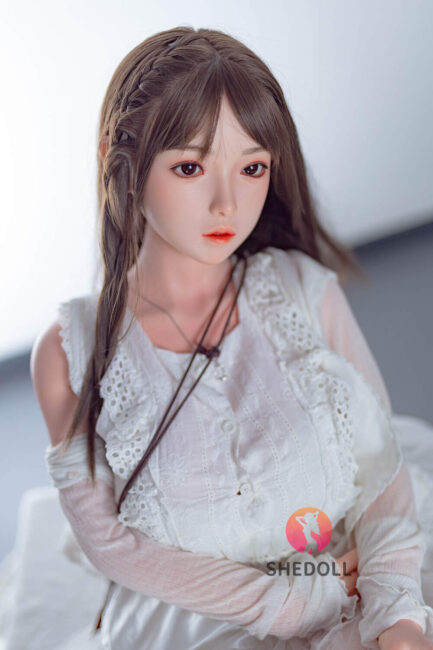 Asian Japanese Sex Doll Medium Breast Silicone Head & TPE Body Silicone from SHEDOLL -Lemon 148