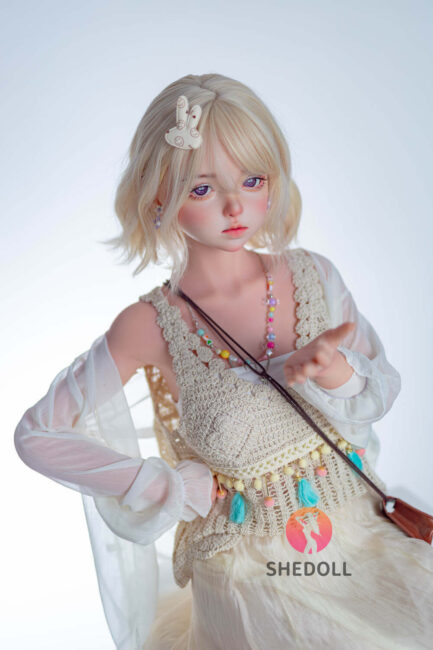 Asian Cosplay Sex Doll Skinny Silicone Head & TPE Body Silicone from SHEDOLL -Duoduo 148 - Image 2