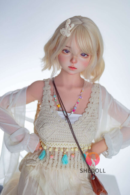 Asian Cosplay Sex Doll Skinny Silicone Head & TPE Body Silicone from SHEDOLL -Duoduo 148 - Image 3