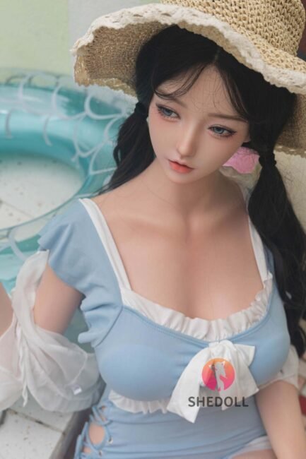 Asian Sex Doll Skinny Silicone Head & TPE Body from SHEDOLL -Jiang 165 - Image 2