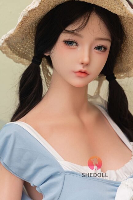 Asian Sex Doll Skinny Silicone Head & TPE Body from SHEDOLL -Jiang 165 - Image 4