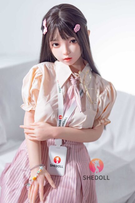 Asian Japanese Sex Doll Medium Breast Silicone Head & TPE Body Silicone from SHEDOLL -Luo 148