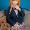 Japanese Sex Doll Skinny Silicone Head & TPE Body Silicone TPE from Aotume Dolls -Mahiru 155