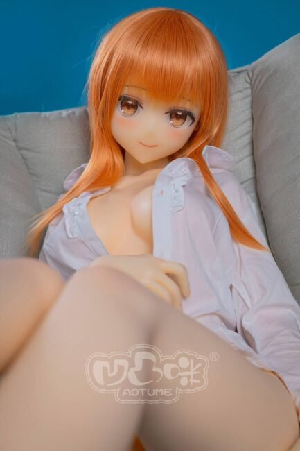 Japanese Sex Doll Skinny Silicone Head & TPE Body Silicone TPE from Aotume Dolls -Mahiru 155 - Image 3