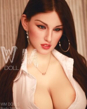 Asian Sex Doll Skinny Silicone Head & TPE Body from WM Sex Dolls -Pilar 168