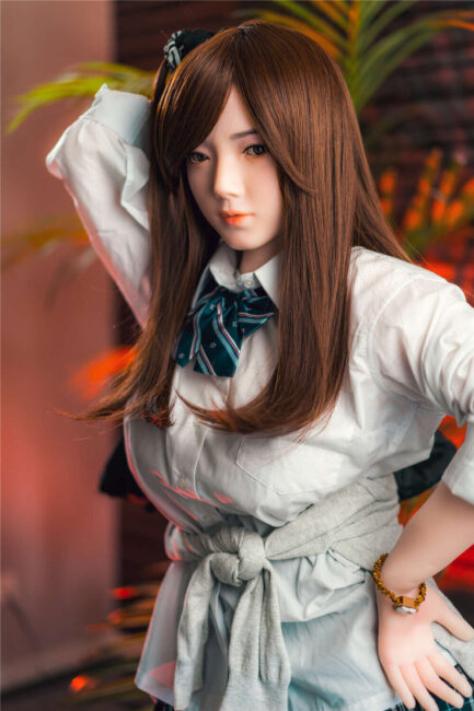 Asian Japanese Sex Doll Medium Breast Silicone from Siliko Dolls -Dora 158 - Image 4