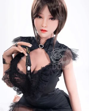 Curvy Sex Doll Brown Hair Tanned TPE from SE Doll -Masami 161