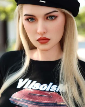 BBW Sex Doll Caucasian Shapely Silicone Head Sex Doll