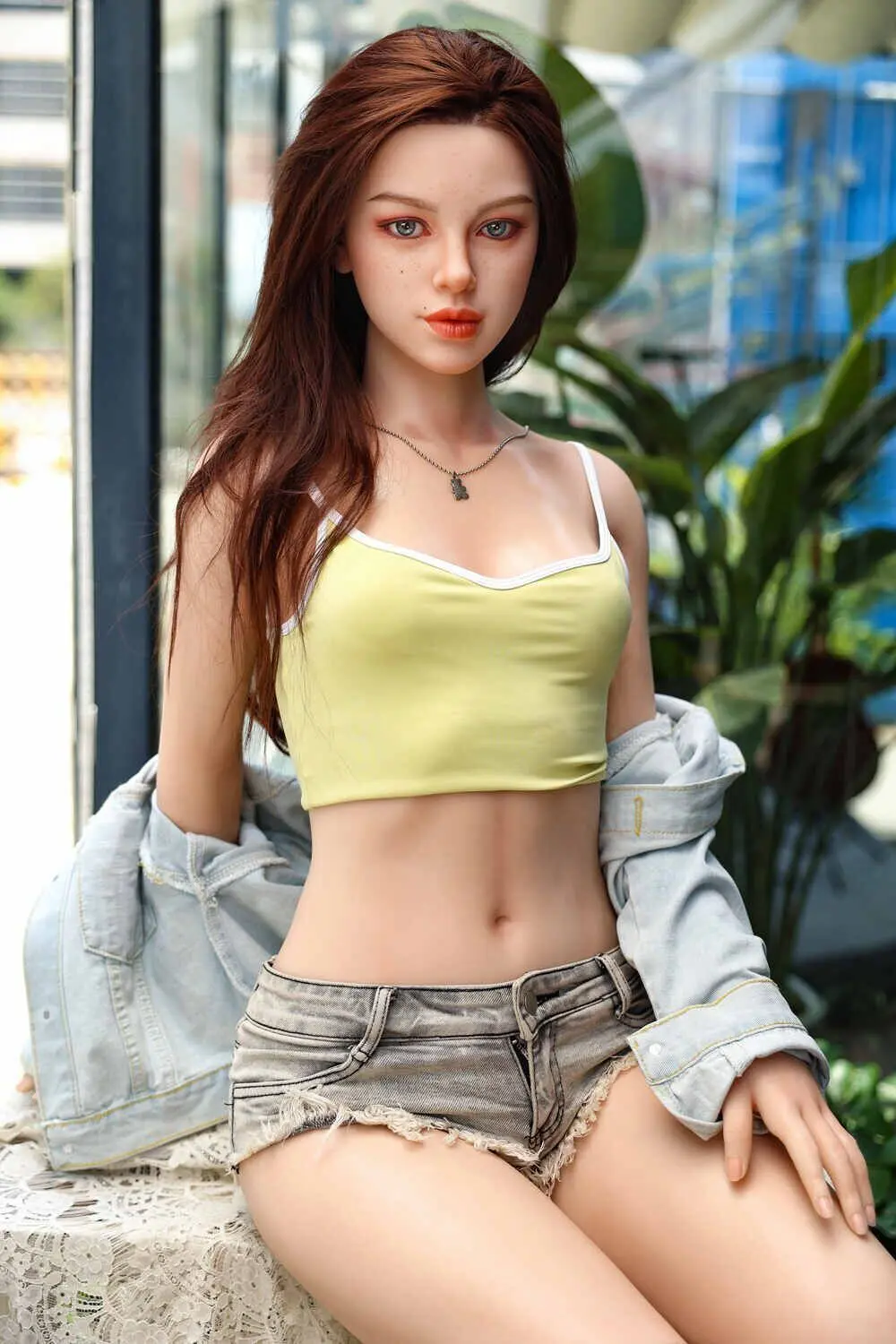 Skinny Sex Doll Silicone Head & TPE Body Silicone from Starpery Dolls -Hedy 171