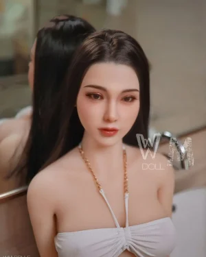 Asian Japanese Sex Doll Medium Breast Silicone Head & TPE Body from WM Sex Dolls -Camille 164