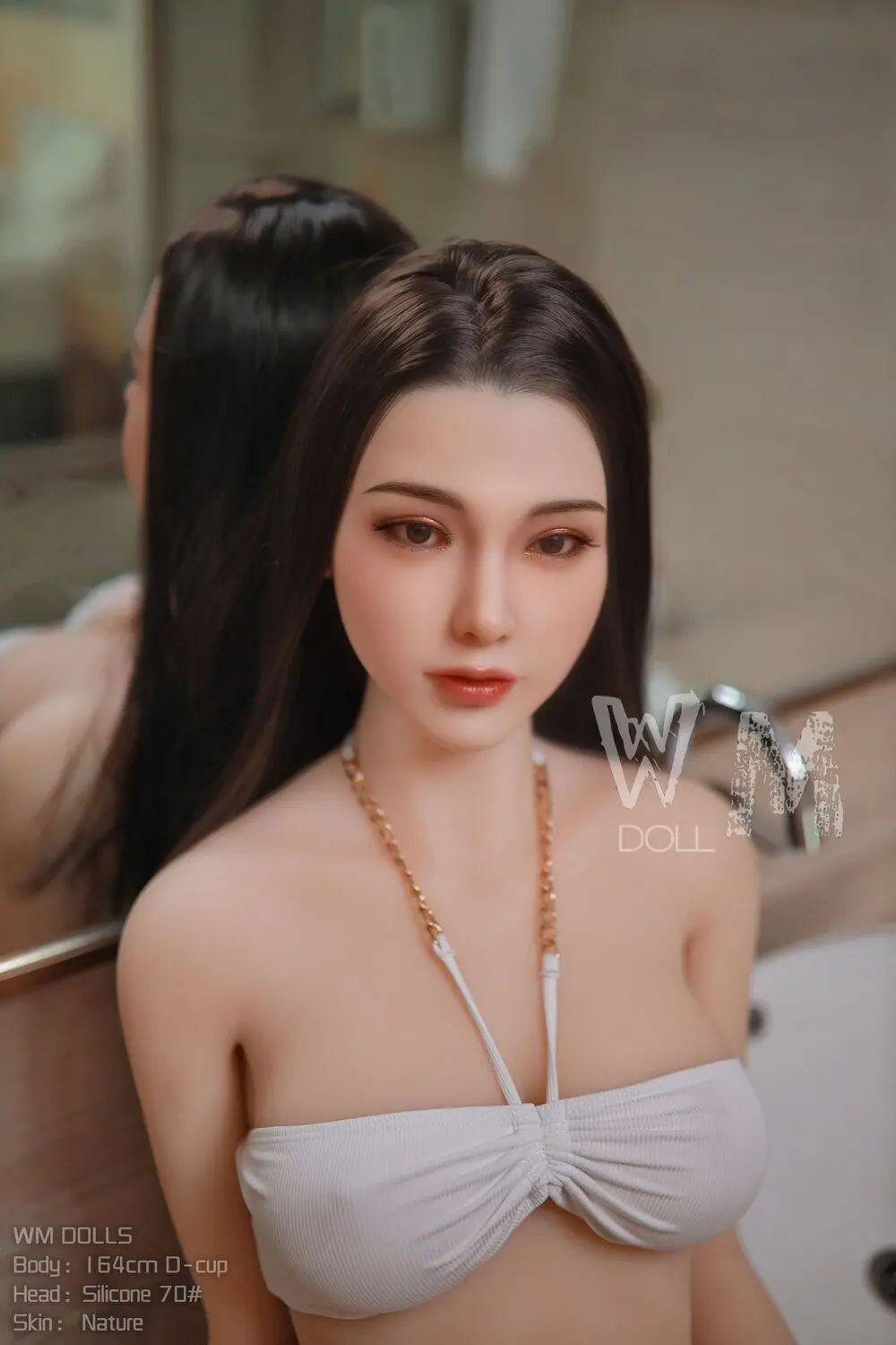 Asian Japanese Sex Doll Medium Breast Silicone Head & TPE Body from WM Sex Dolls -Camille 164 - Image 2