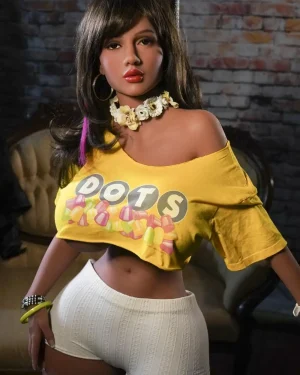 Black Sex Doll Curvy TPE from YL Dolls -Yvonnet 153