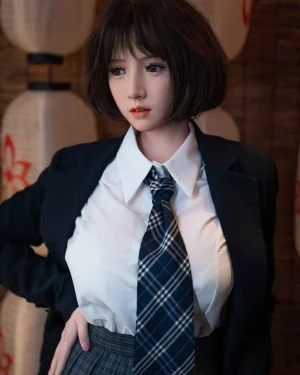 Asian Japanese Sex Doll Skinny Silicone from HouYu Doll -Elle 150