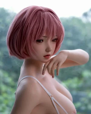 Asian Japanese Sex Doll Curvy Silicone from HouYu Doll -Eva 150