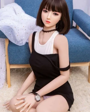 Young Sex Doll Silicone Head Short-Hair Petite Sex Doll